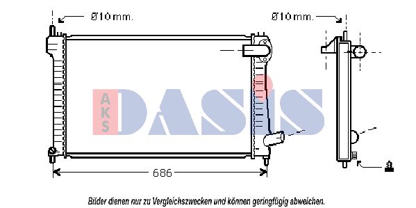 AKS DASIS Radiators, Motora dzesēšanas sistēma 061170N